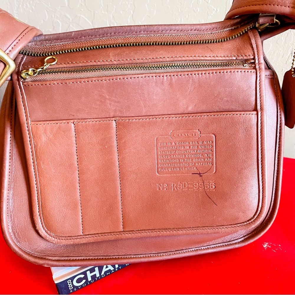 Vintage Coach Legacy No. 9966 Zip Brown British Tan Purse Shoulder Bag Crossbody - Picture 14 of 14